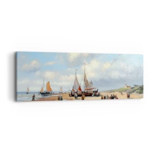 Quadro su tela - Stampe su Tela - Dopo una buona pesca - 90x30 cm