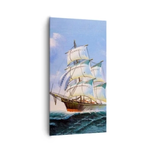 Quadro su tela - Stampe su Tela - Con orgoglio nel vento - 65x120 cm