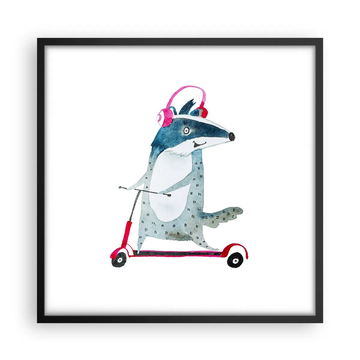 Poster in cornice nera - Tassi di gioia - 50x50 cm