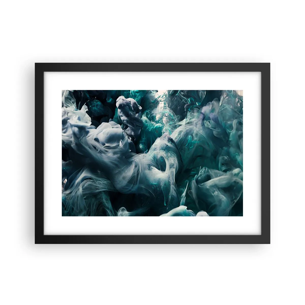 Poster in cornice nera - Il movimento dei colori - 40x30 cm