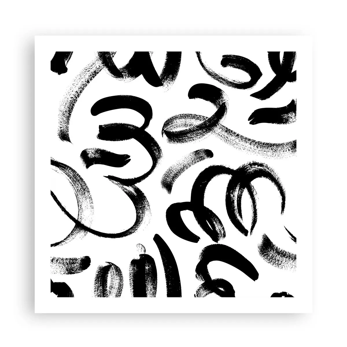 Poster - Nero su bianco - 60x60 cm