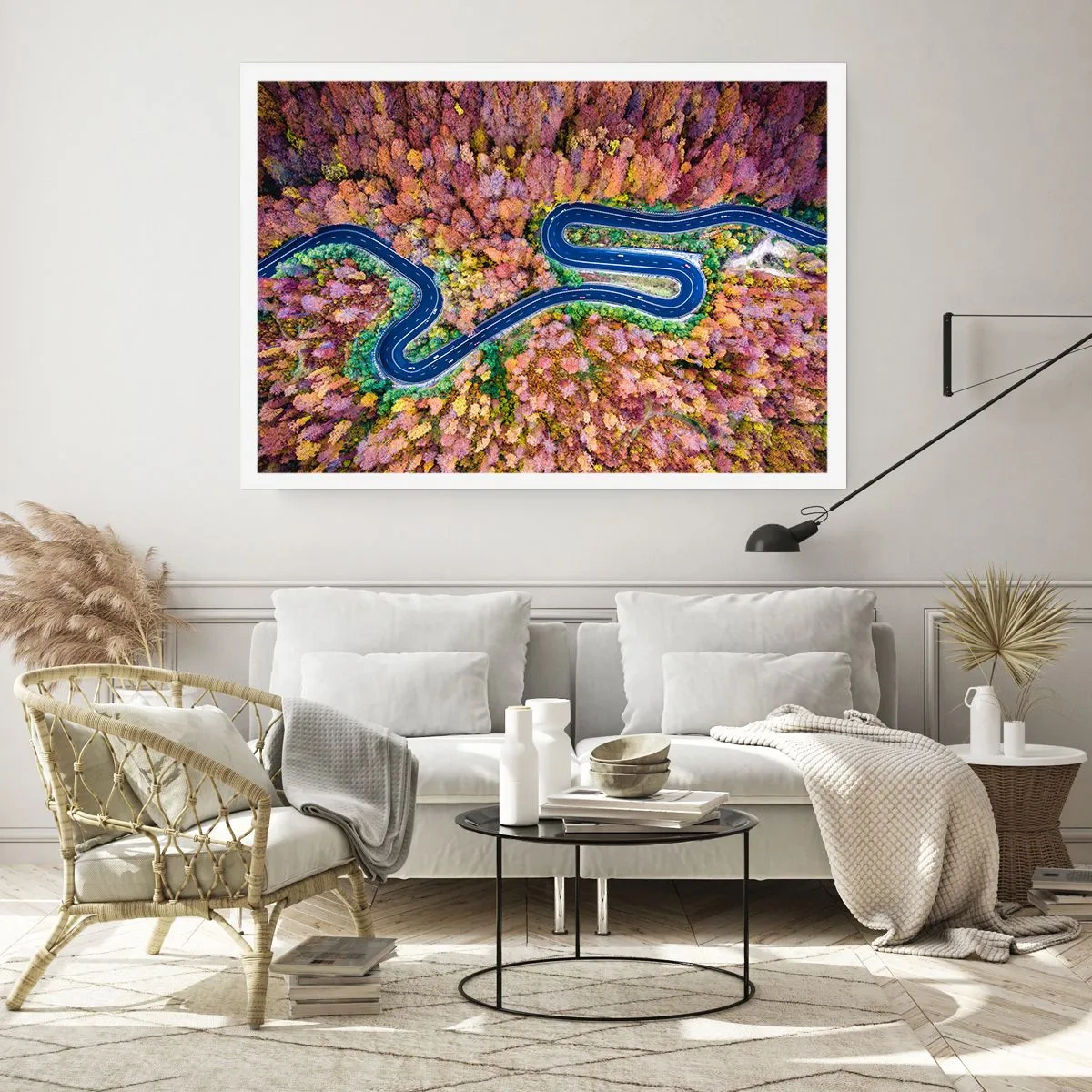 Poster - Via tortuosa attraverso il bosco - 40x30 cm