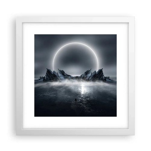 Poster in cornice bianca - La fine del racconto - 30x30 cm