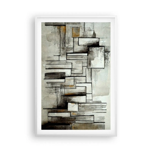 Poster in cornice bianca - La forza della semplicità - 61x91 cm