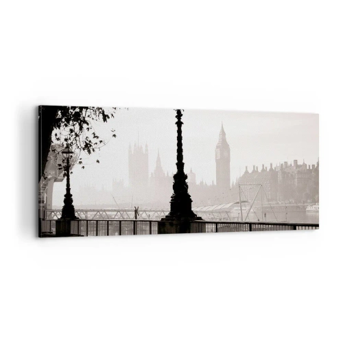 Quadro su tela - Stampe su Tela - Un mattino a Londra - 100x40 cm