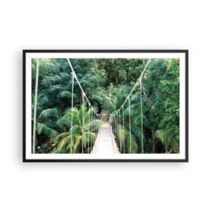 Poster in cornice nera - Welcome to the jungle! - 91x61 cm