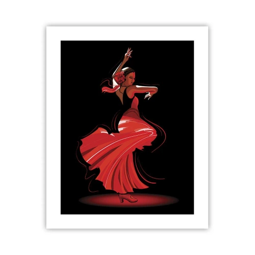 Poster - Lo spirito focoso del flamenco - 40x50 cm