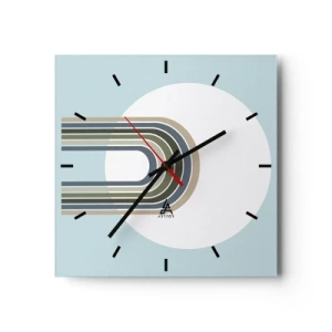 Orologio da parete - Orologio in Vetro - Attrazione irresistibile - 40x40 cm