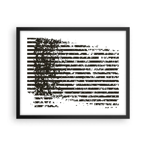 Poster in cornice nera - Ritmo e rumore - 50x40 cm