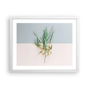 Poster in cornice bianca - Delicatezza pastello - 50x40 cm