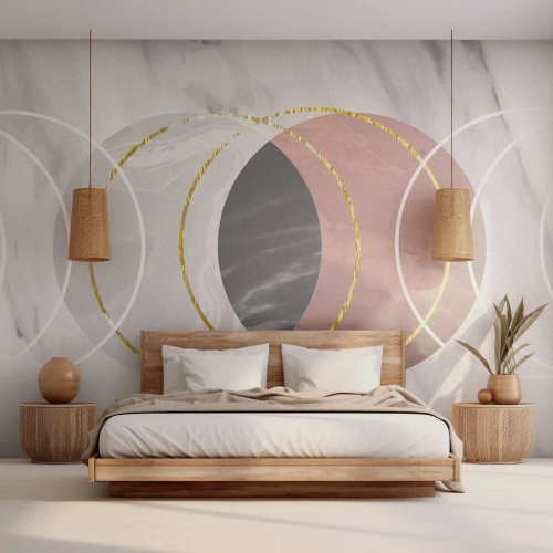 Fotomurali Premium Sand - La musica delle sfere - Astrazione, Pezzo, Quartieri - 350x256 cm