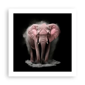 Poster - Non pensare all'elefante rosa! - 50x50 cm