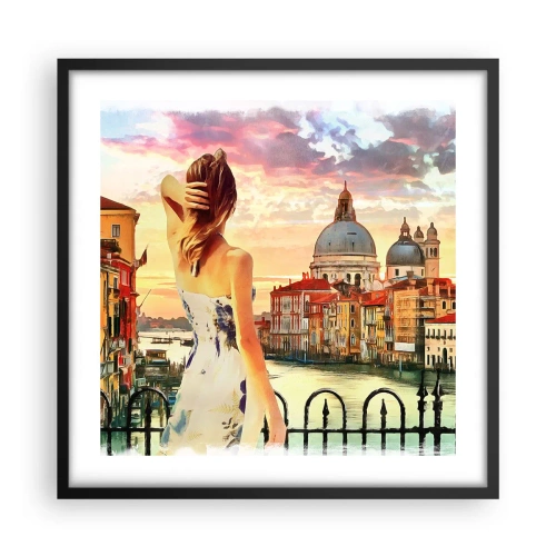 Poster in cornice nera - Se un'avventura allora solo a... - 50x50 cm