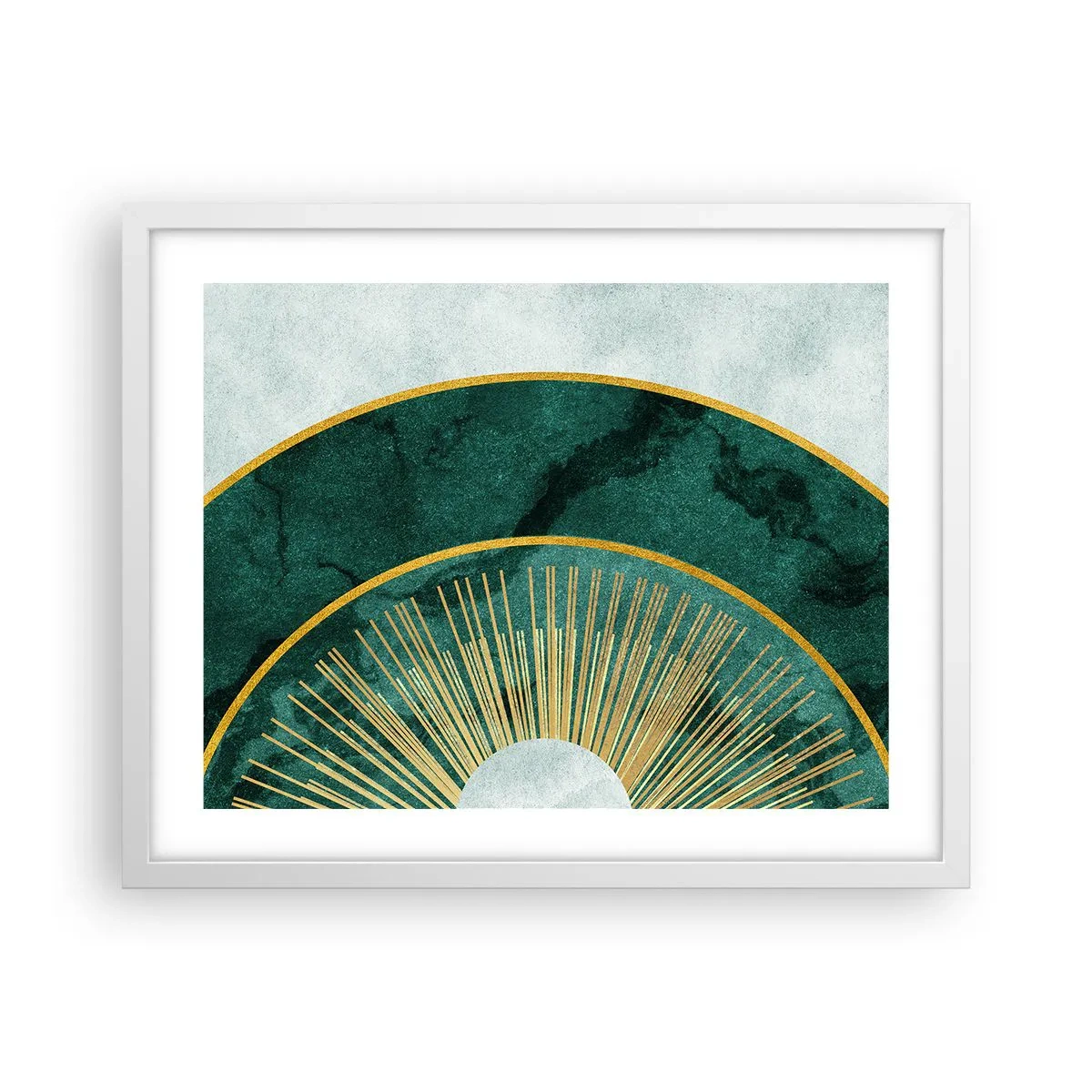 Poster in cornice bianca - Un altro sistema solare - 50x40 cm