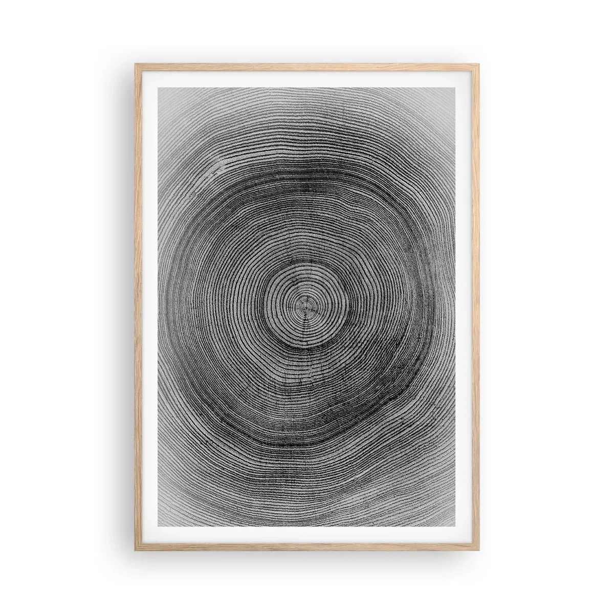 Poster in cornice rovere chiaro - I segni del tempo - 70x100 cm