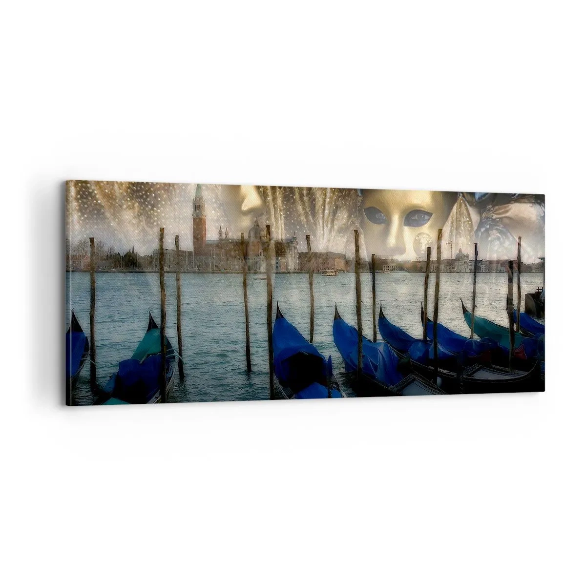 Quadro su tela - Stampe su Tela - È ora di iniziare il carnevale - 100x40 cm
