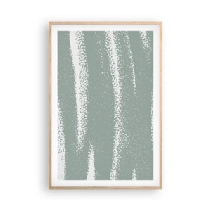 Poster in cornice rovere chiaro - Astrazione in clima invernale - 61x91 cm