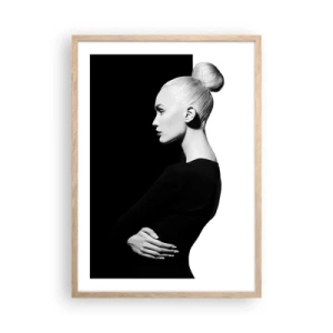 Poster in cornice rovere chiaro - Semplicemente donna - 50x70 cm