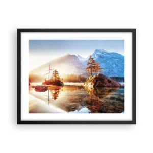 Poster in cornice nera - La natura in una nuova luce - 50x40 cm