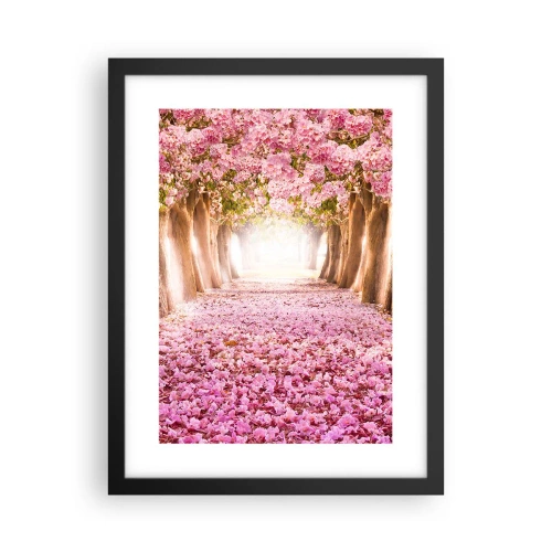 Poster in cornice nera - La strada verso il paradiso - 30x40 cm