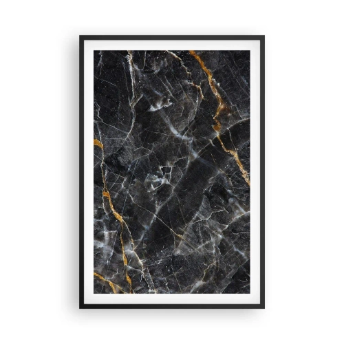 Poster in cornice nera - La vita interiore delle pietre - 61x91 cm