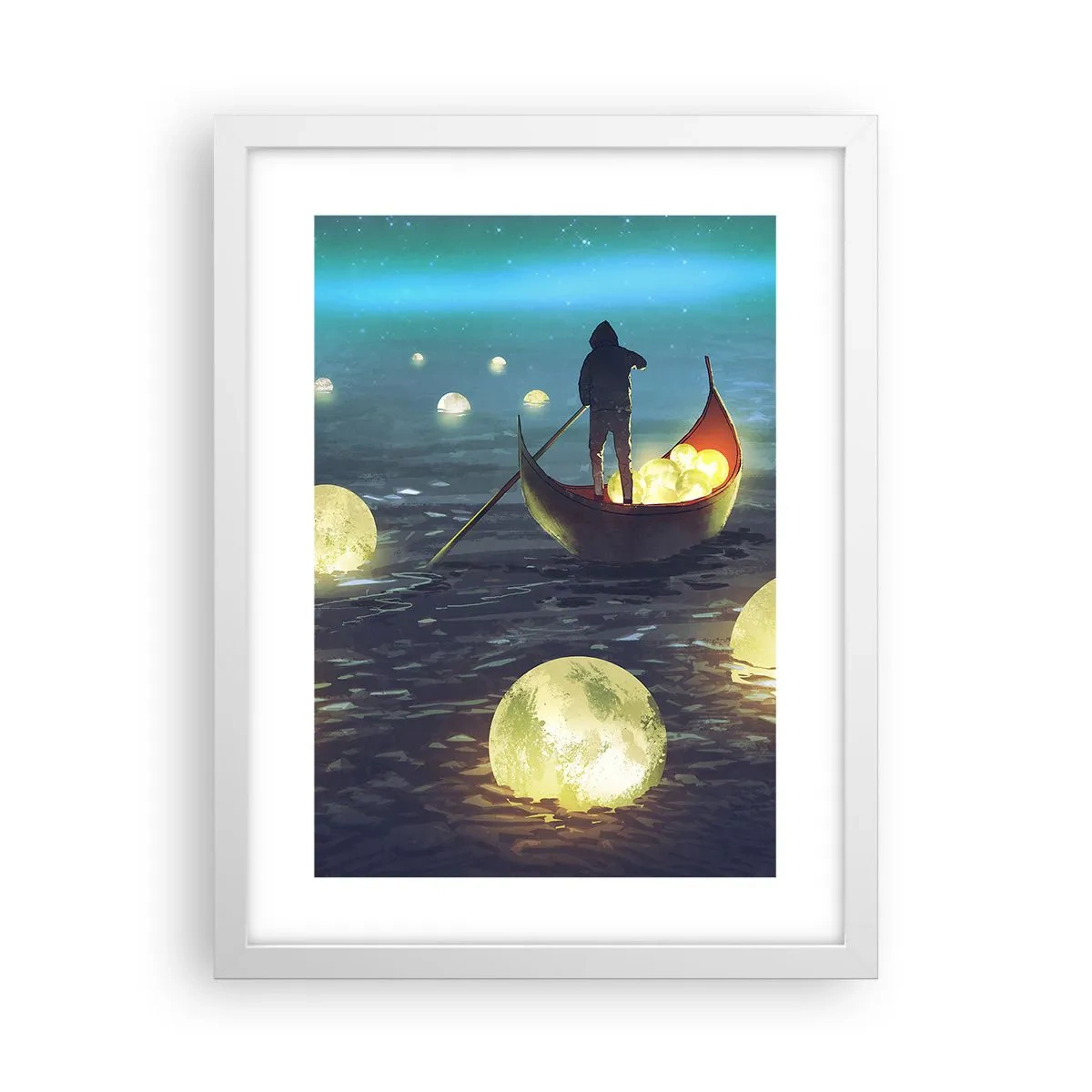 Poster in cornice bianca - Cose che neanche i filosofi hanno sognato - 30x40 cm