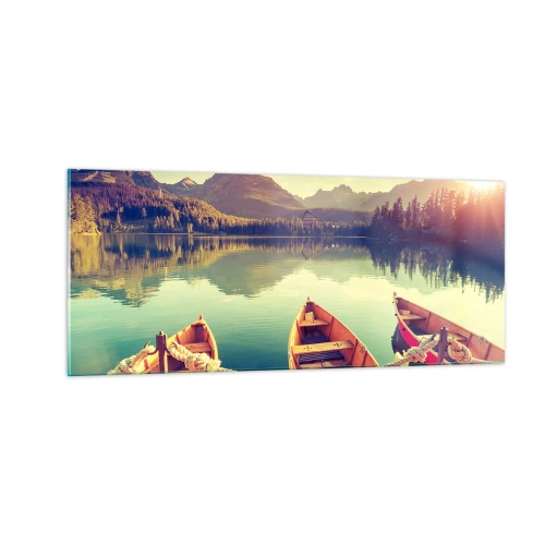 Quadro su vetro - Vivere secondo le sue leggi - 100x40 cm