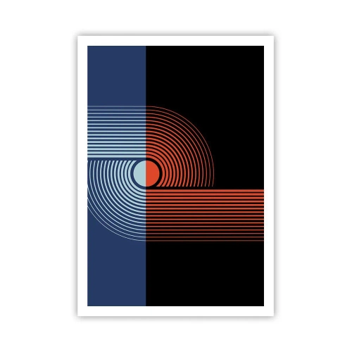 Poster - Nell'abbraccio geometrico - 70x100 cm