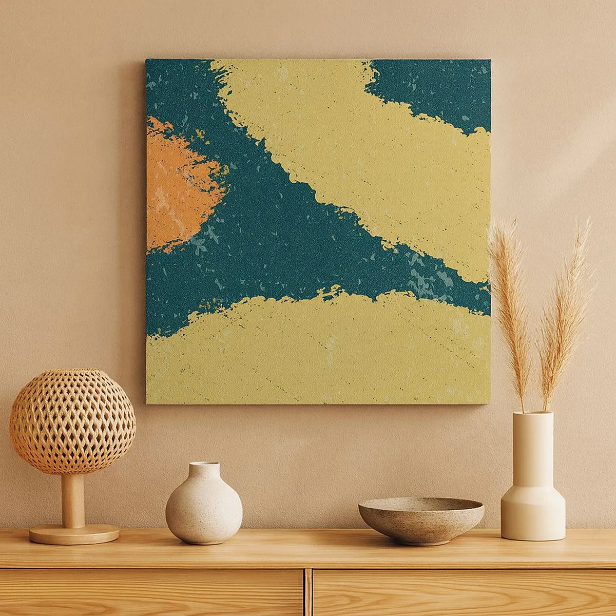 Quadro su tela - Stampe su Tela - Astrazione: movimento lento - 30x30 cm