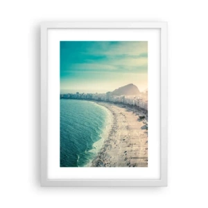 Poster in cornice bianca - Vacanze senza fine a Rio - 30x40 cm
