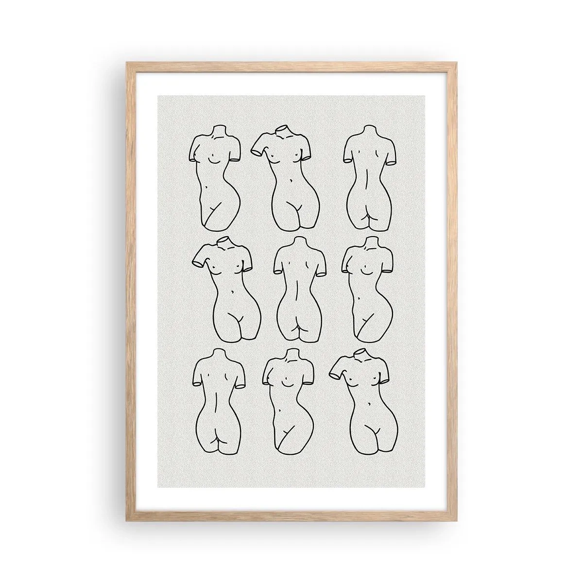 Poster in cornice rovere chiaro - Solo Venere - 50x70 cm