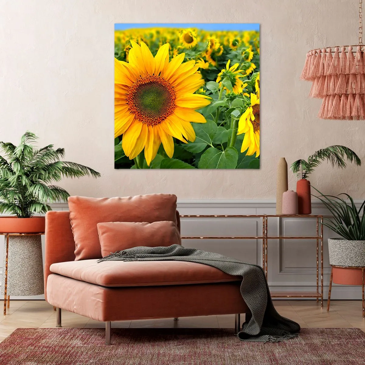 Quadro su tela - Stampe su Tela - Centinaia di soli ardono - 70x70 cm