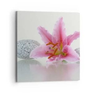 Quadro su tela - Stampe su Tela - Studio in rosa, grigio e bianco - 70x70 cm