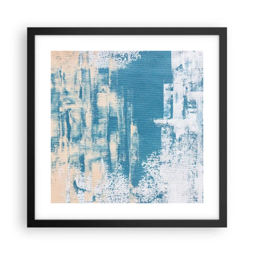 Poster in cornice nera - Attraverso il ghiaccio - 40x40 cm