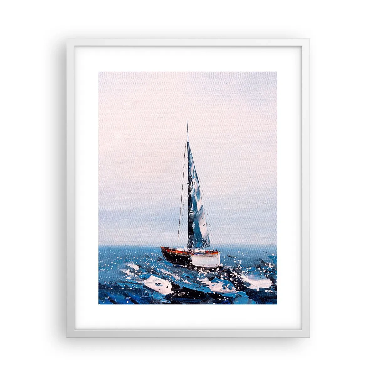 Poster in cornice bianca - Fratellanza nel vento - 40x50 cm