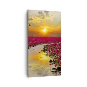 Quadro su tela - Stampe su Tela - La vita segreta del lago - 55x100 cm