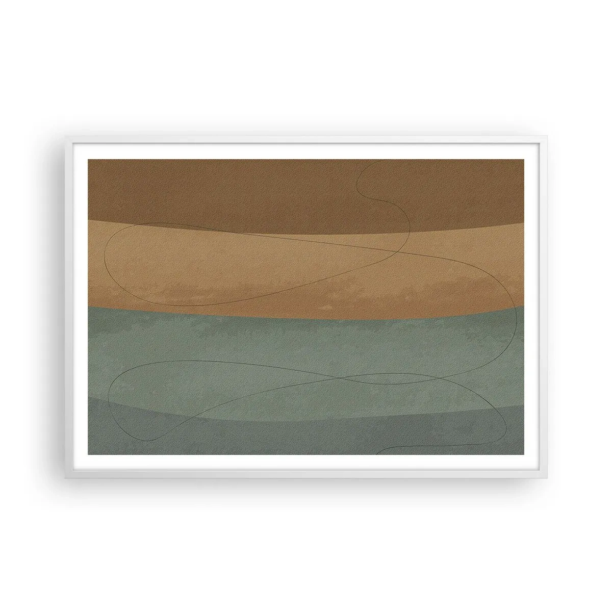 Poster in cornice bianca - Composizione orizzontale - 100x70 cm