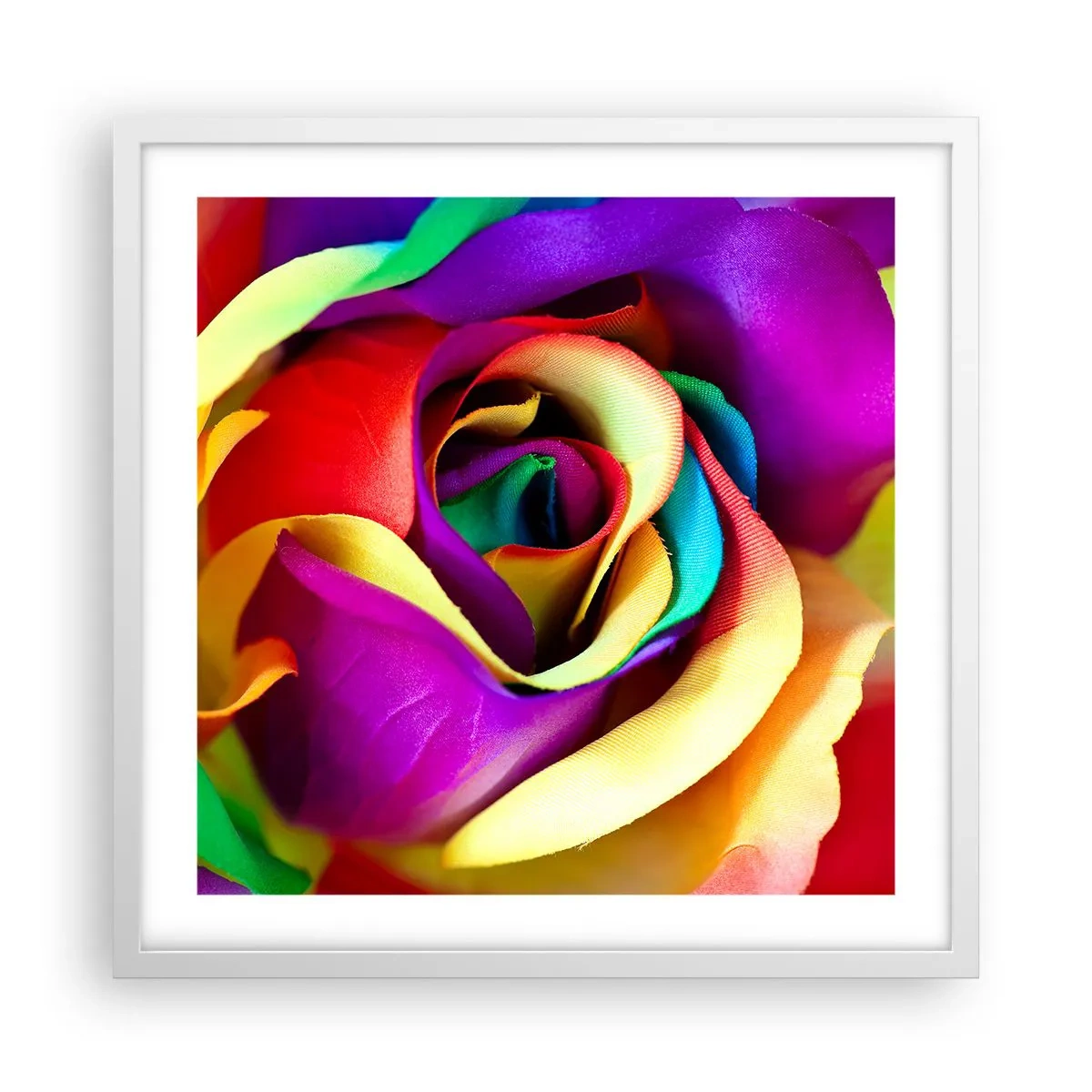 Poster in cornice bianca - È impossibile - 50x50 cm