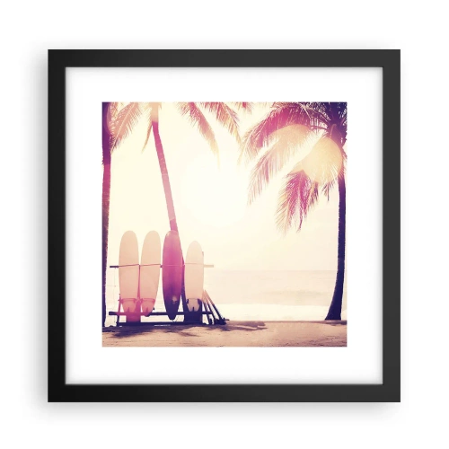 Poster in cornice nera - Sarà un giorno fantastico - 30x30 cm