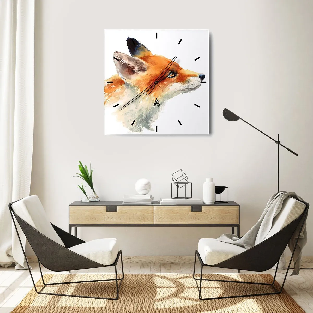 Orologio da parete - Orologio in Vetro - La prudenza non è mai troppa - 40x40 cm