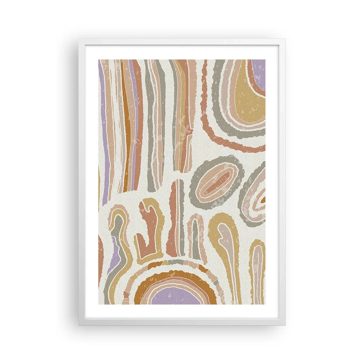 Poster in cornice bianca - Sezioni colorate - 50x70 cm
