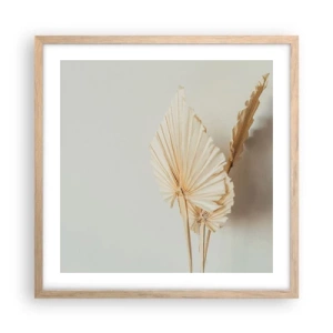 Poster in cornice rovere chiaro - Quando serve il sollievo - 50x50 cm