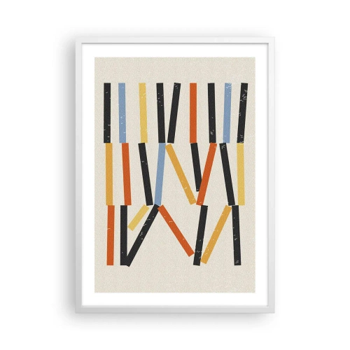 Poster in cornice bianca - Composizione orizzontale - 50x70 cm