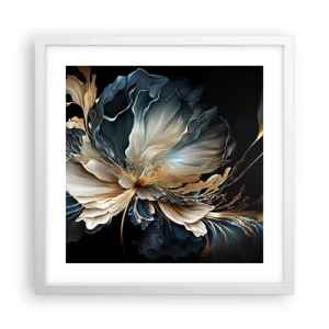 Poster in cornice bianca - Fantastico fiore di felce - 40x40 cm