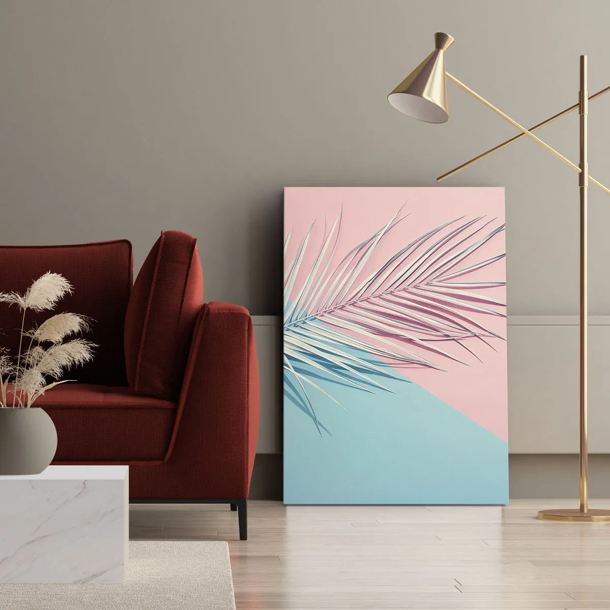 Quadro su tela - Stampe su Tela - Impressione tropicale - 55x100 cm
