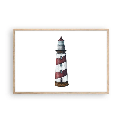 Poster in cornice rovere chiaro - Sempre di guardia - 91x61 cm