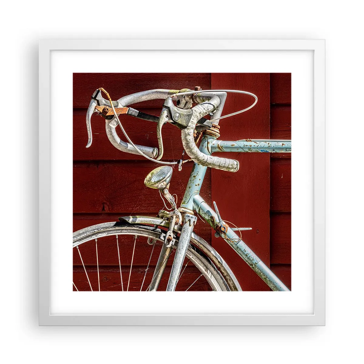 Poster in cornice bianca - Creata per la vittoria - 40x40 cm