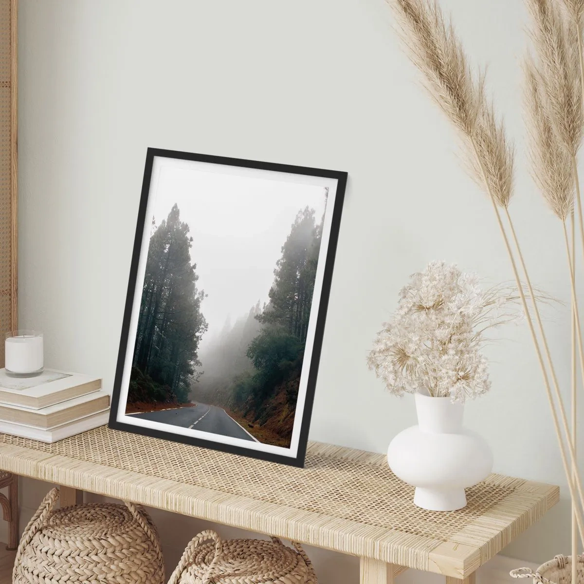 Poster in cornice nera - Il racconto della foresta magica - 70x100 cm