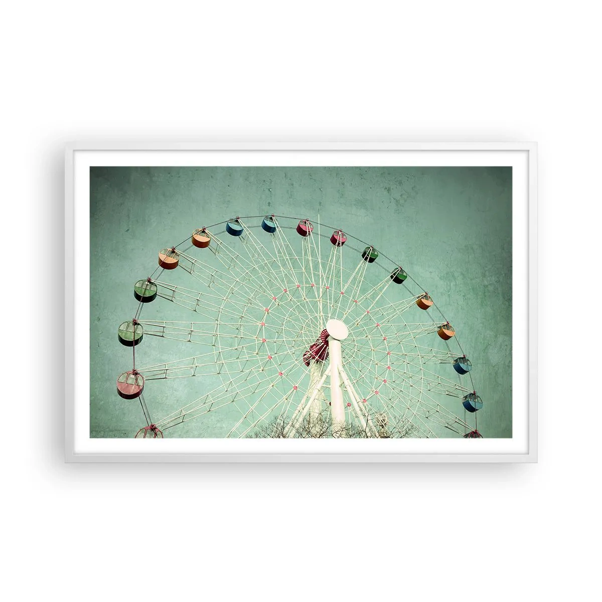 Poster in cornice bianca - Venite a divertirvi - 91x61 cm