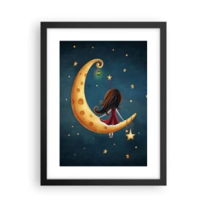 Poster in cornice nera - Una volta... - 30x40 cm